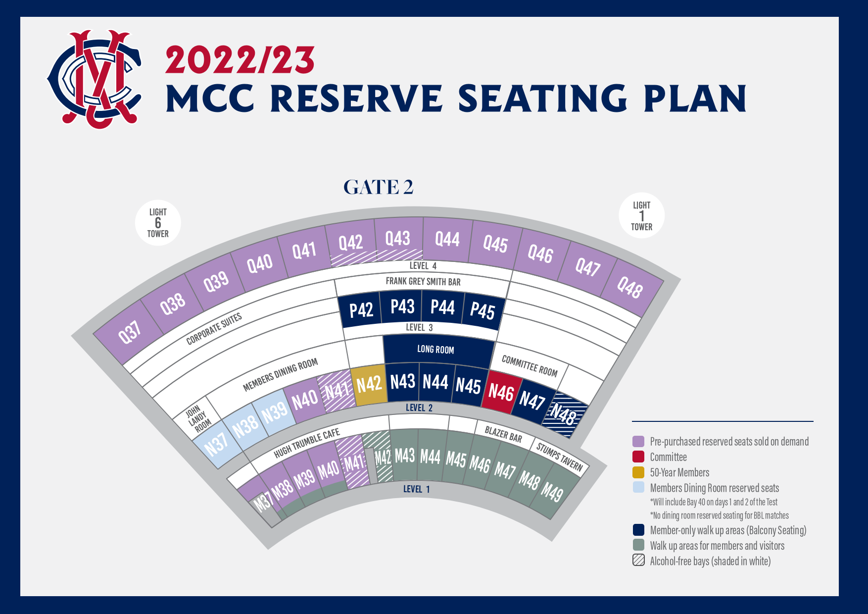 2022 23 MCC Reserve cricket map