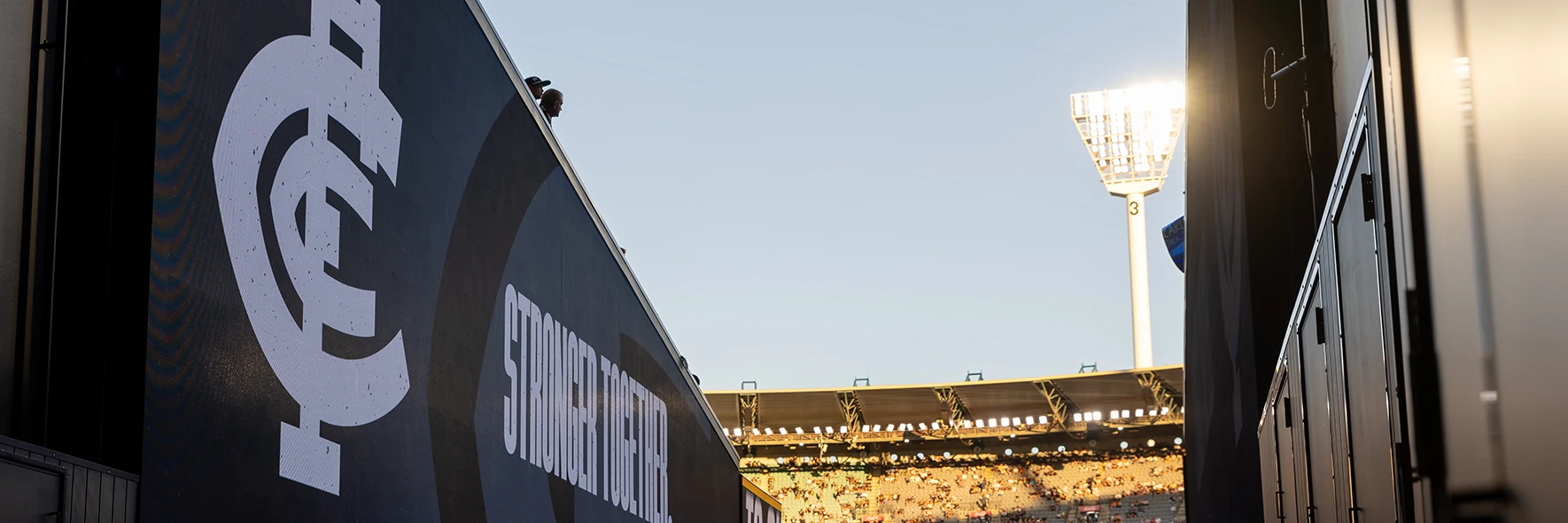 Carlton Football Club player race at MCG