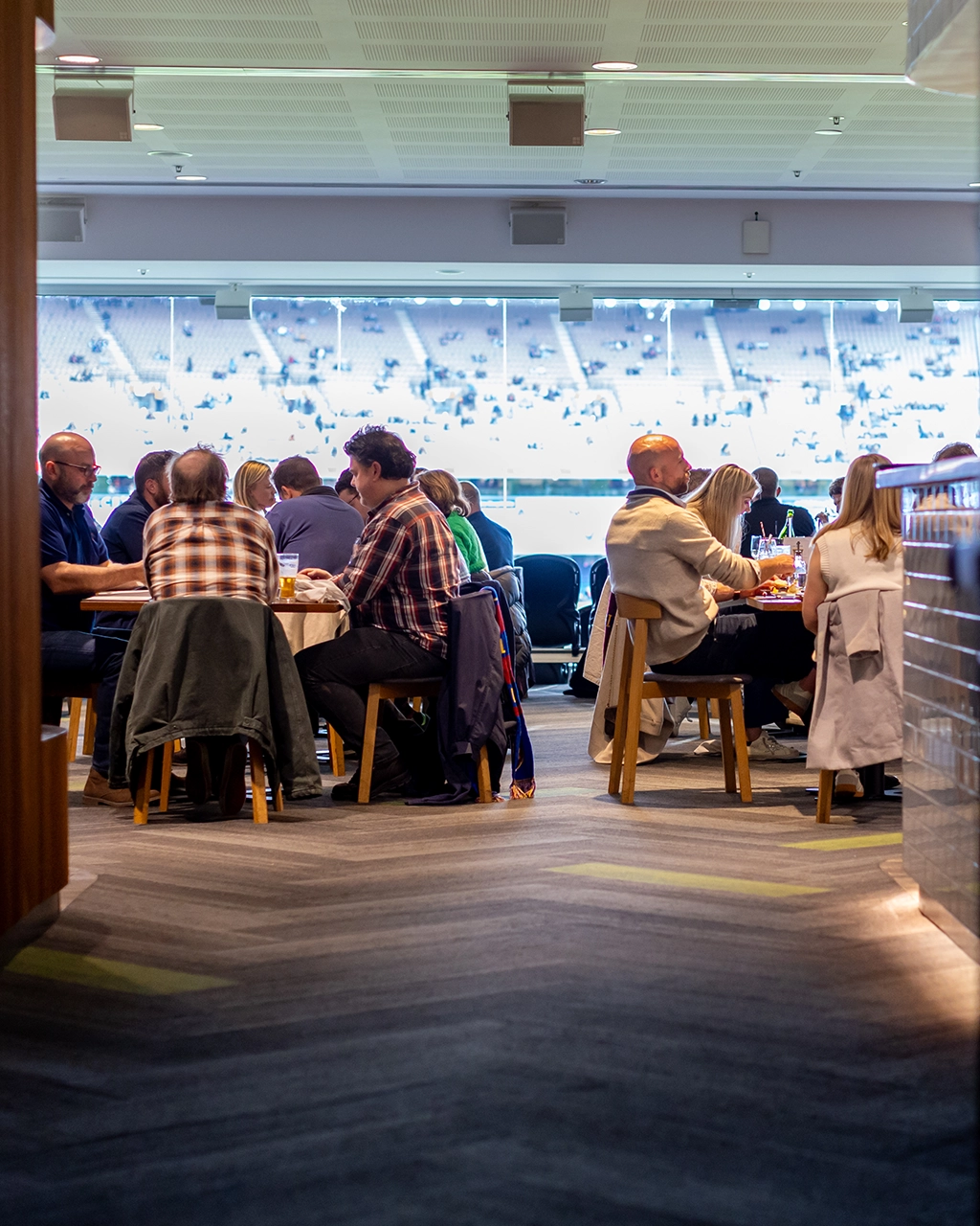 A view into the Jim Stynes Grill in the Members' Reserve at the MCG A view into the Jim Stynes Grill in the Members' Reserve at the MCG