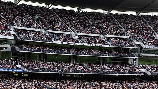 The MCC Members' Reserve on ANZAC Day at the MCG