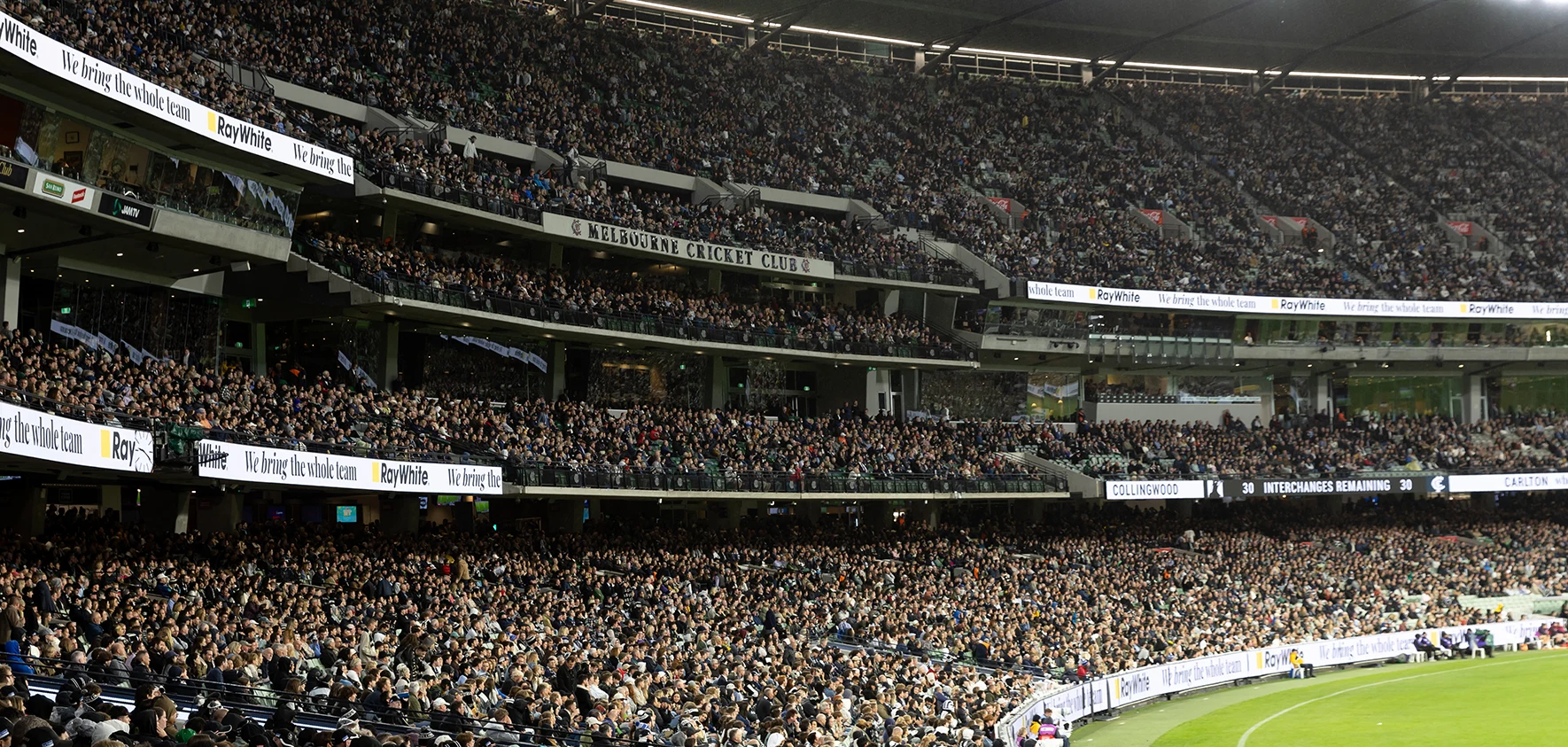 Members' Reserve during AFL match