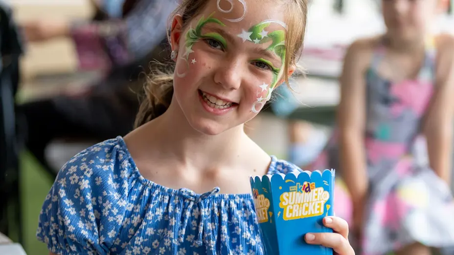 Face painting and popcorn