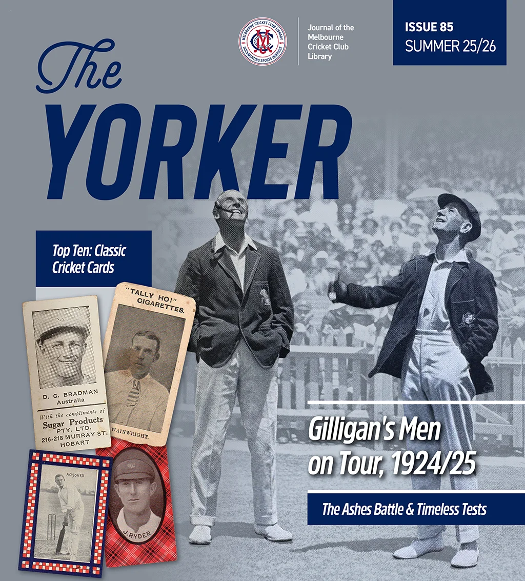 Front cover of the Yorker Summer 25/26 with Gilligan's Men on Tour 1924/25