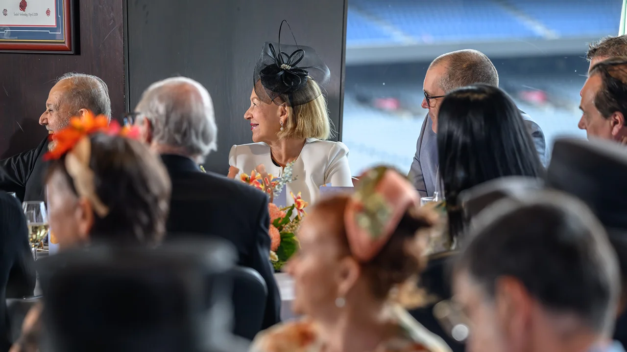 Function guests in raceday attire