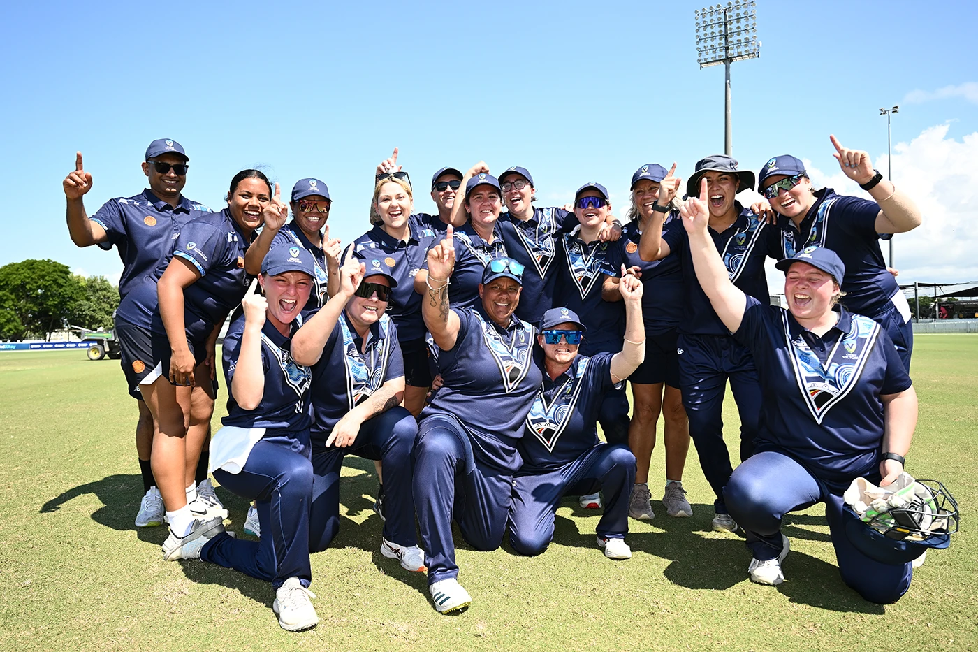 Victoria celebrate after winning the National Indigenous Cricket Championships