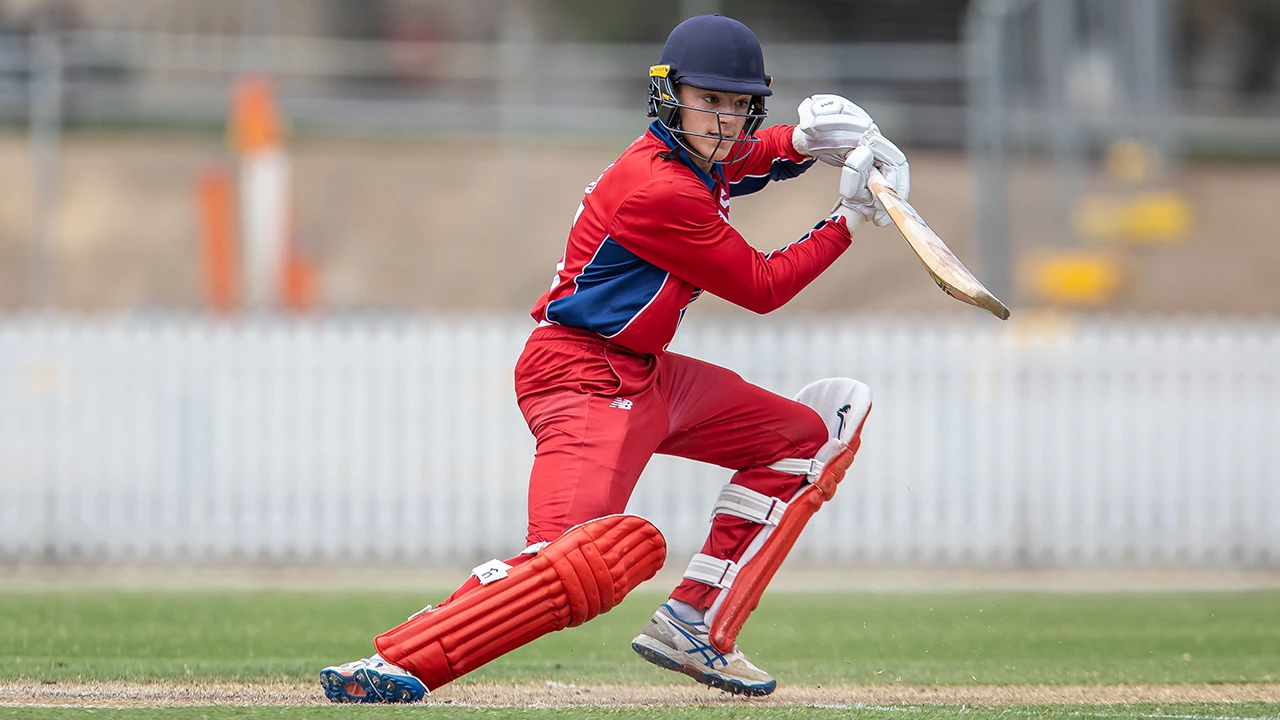 Sam Field playing for MCC Cricket