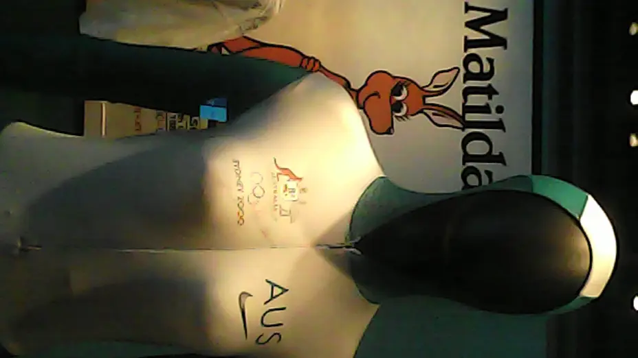 Cathy Freeman's Sydney 2000 Olympic suit on display