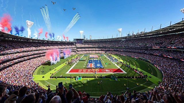 100,021 Fans, the Jonas Brothers and a Farnham Cover: The NFL's MCG Debut