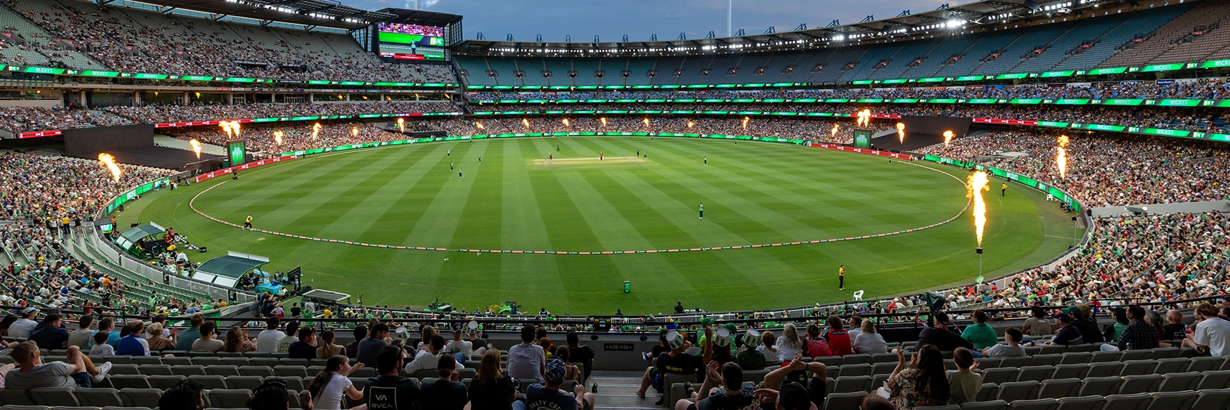 A view of the MCG arena during a Big Bash League match