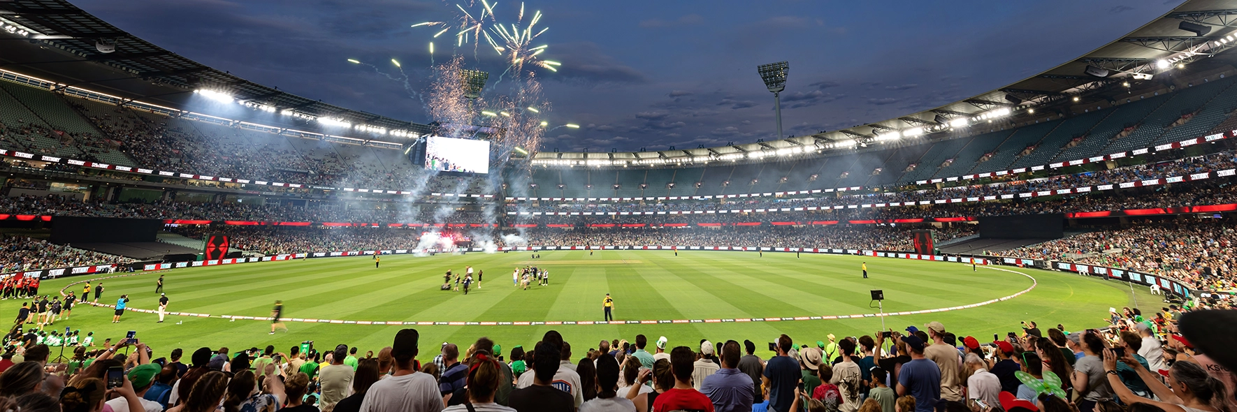 A view of the MCG arena during a Big Bash League match