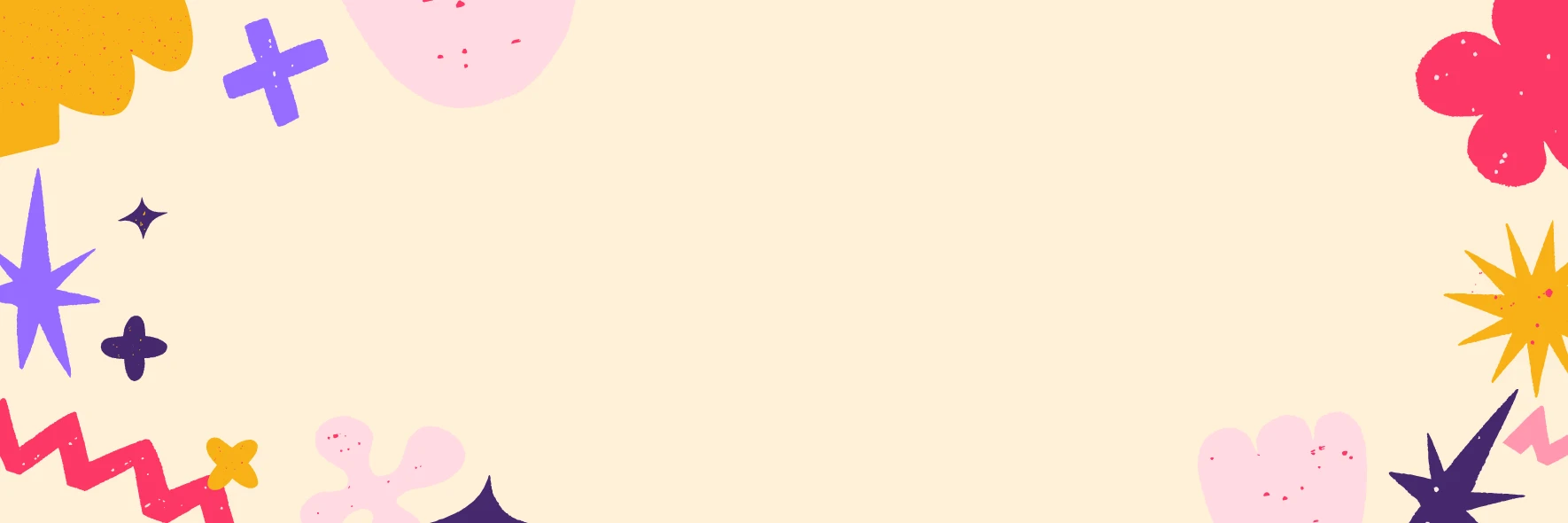 Colourful shapes and stars