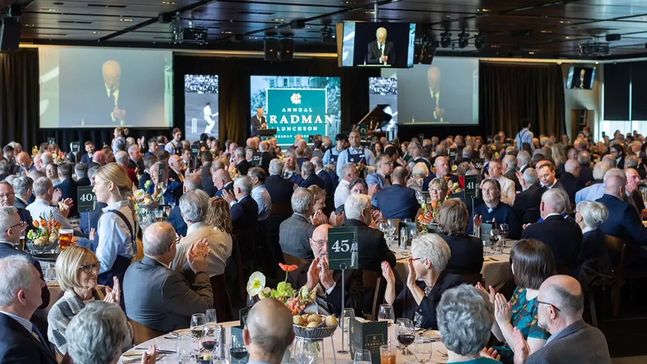 Guests applauding during the MCC Bradman Luncheon