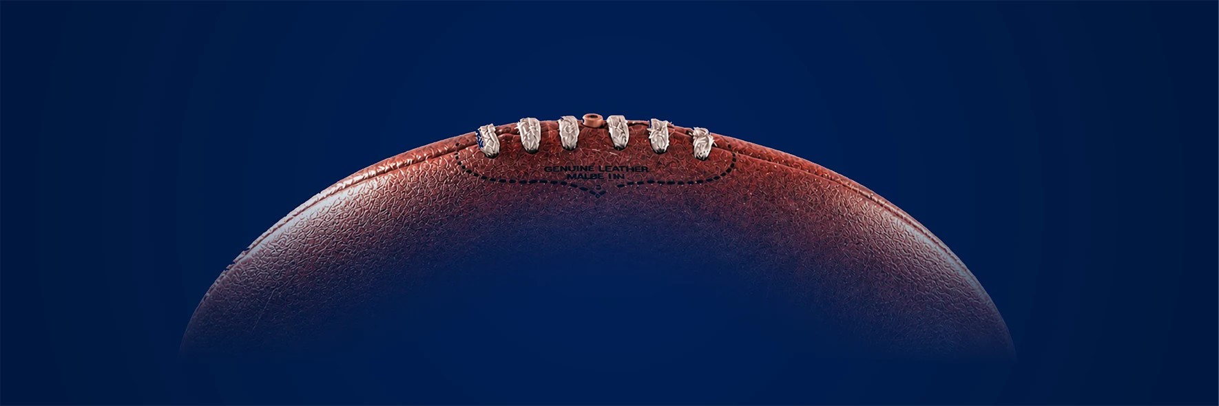 Close-up of an AFL football